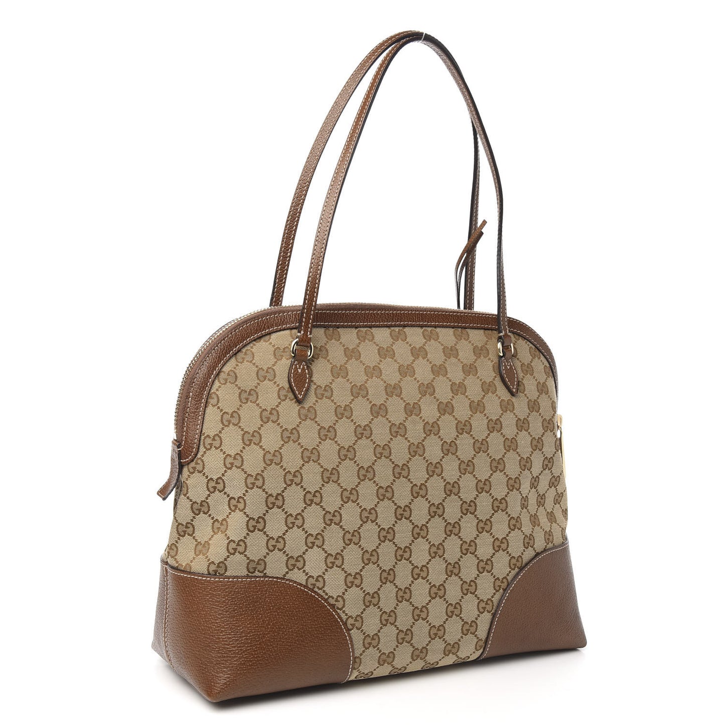 Monogram Medium Bree Shoulder Bag Beige Tabacco