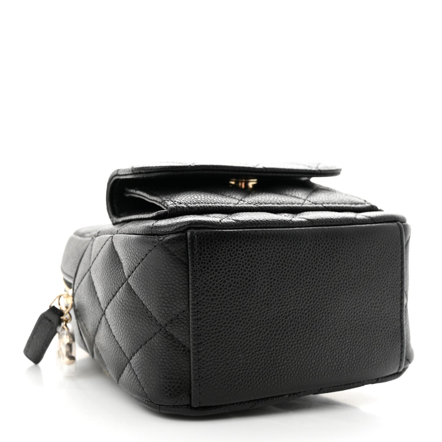 Caviar Quilted CC Mini Classic Backpack Black