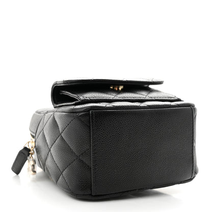 Chanel Caviar Quilted CC Mini Classic Backpack Black 4 of 11