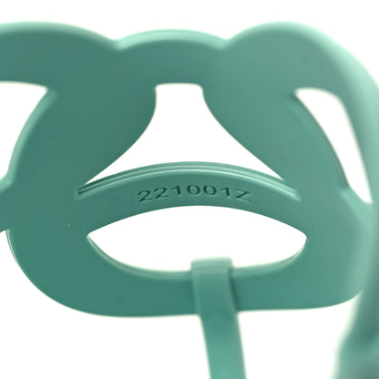 Hermes Rubber Womens Egerie Sandals 38 Vert Embrun 8 of 9