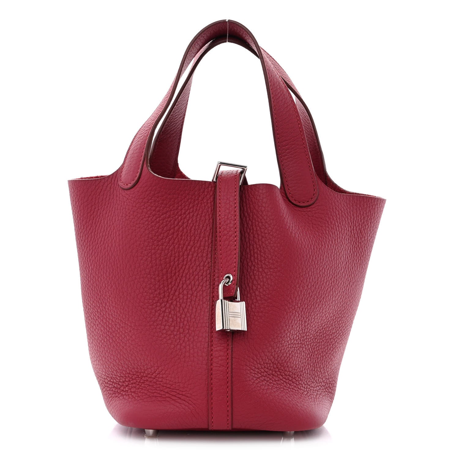 Hermes Taurillon Clemence Picotin Lock 18 PM Rubis 1 of 10