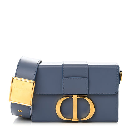 Christian Dior Box Calfskin 30 Montaigne Box Bag Blue 1 of 16