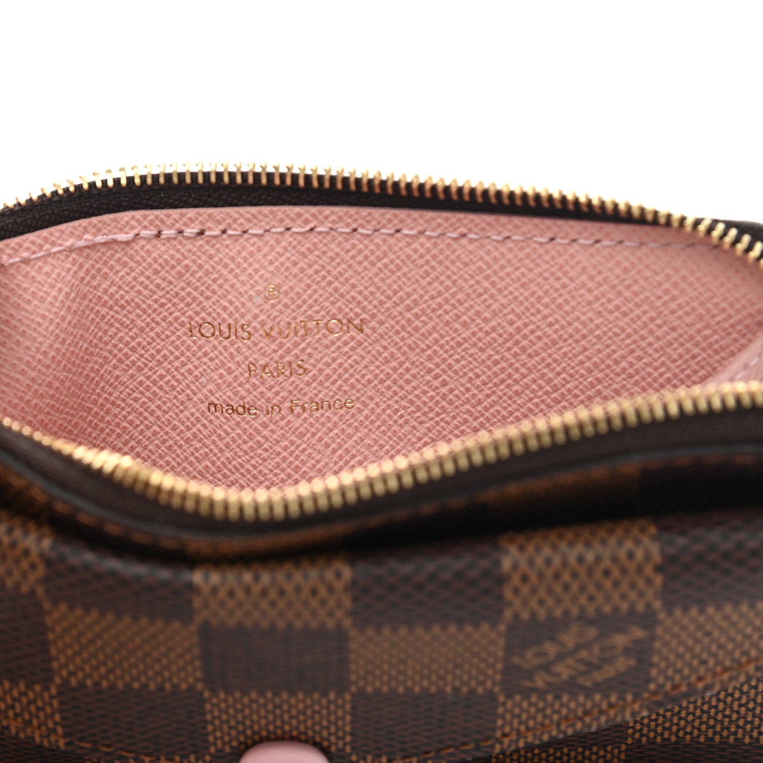 Louis Vuitton Damier Ebene Recto Verso Card Holder Rose Ballerine 6 of 8
