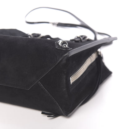 Balenciaga Baby Daim Suede Papier Mini A4 Zip Around Tote Black 12 of 12