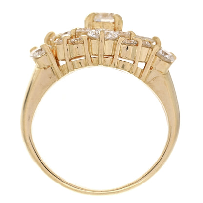 Parker & West by FASHIONPHILE 18K Yellow Gold Diamond 2.03ctw Cluster Cocktail Ring  47 4 5 of 10