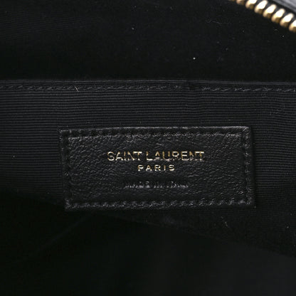 Saint Laurent Tweed Calfskin Monogram Lou Camera Bag Black 6 of 9