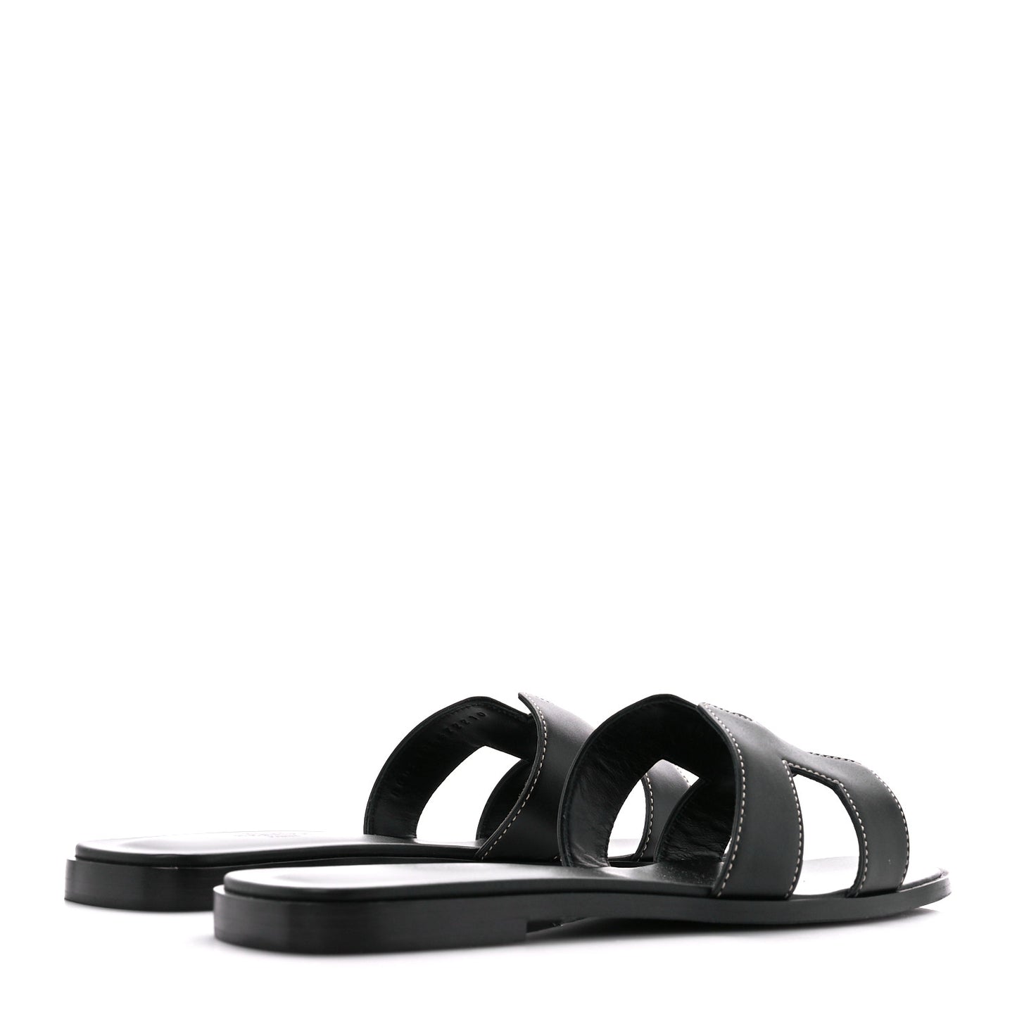 Box Calfskin Oran Sandals 39.5 Black