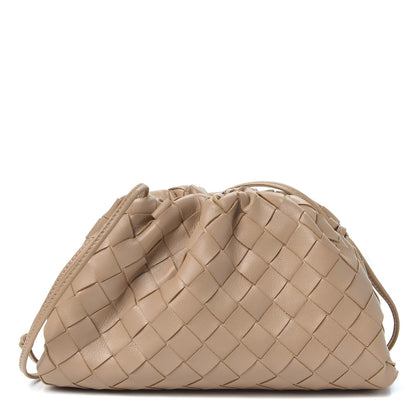 Bottega Veneta Nappa Intrecciato The Mini Pouch Almond 1 of 8