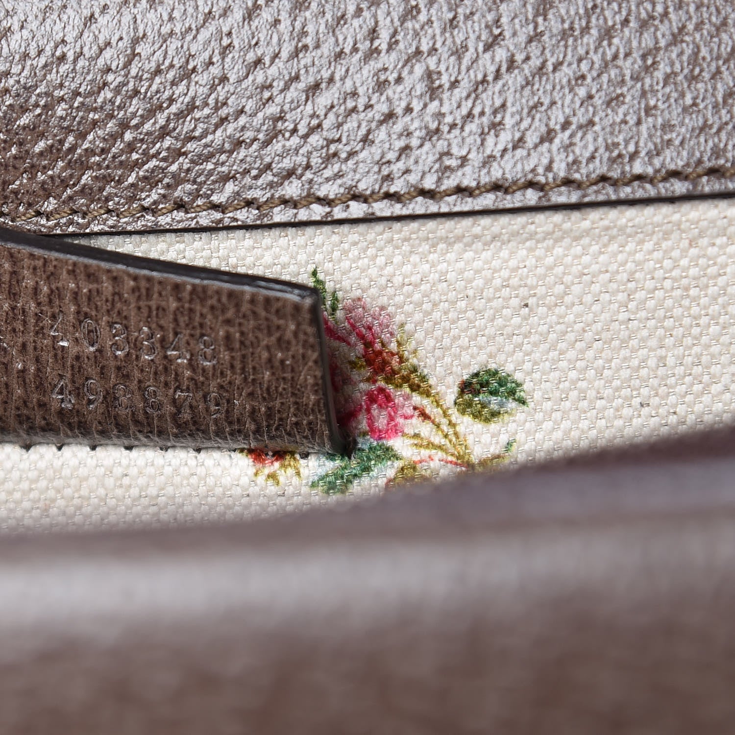 Gucci Calfskin Web Floral Embroidered Medium Dionysus Shoulder Bag New Acero 7 of 9