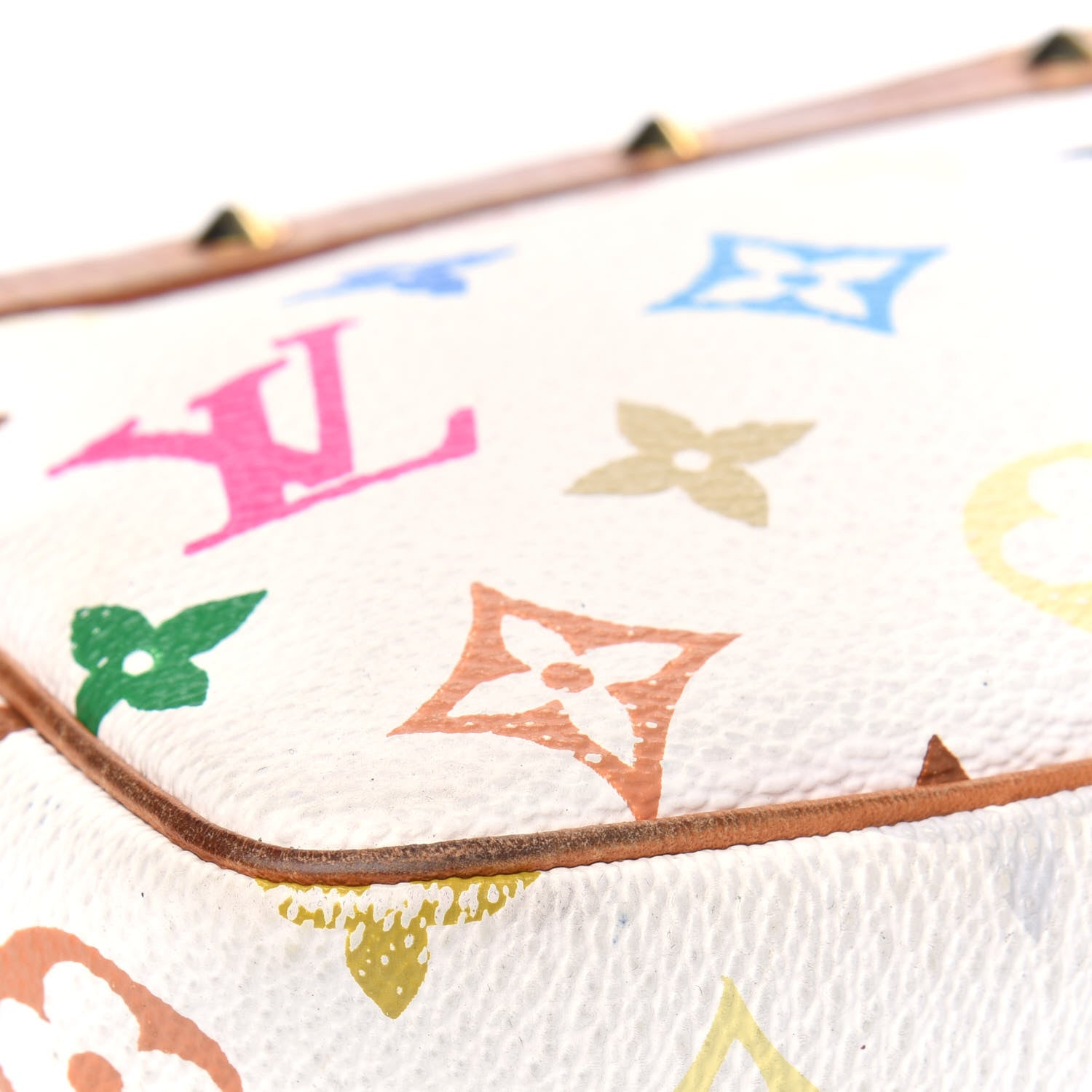 Louis Vuitton Monogram Multicolor Pochette Accessories White 6 of 13