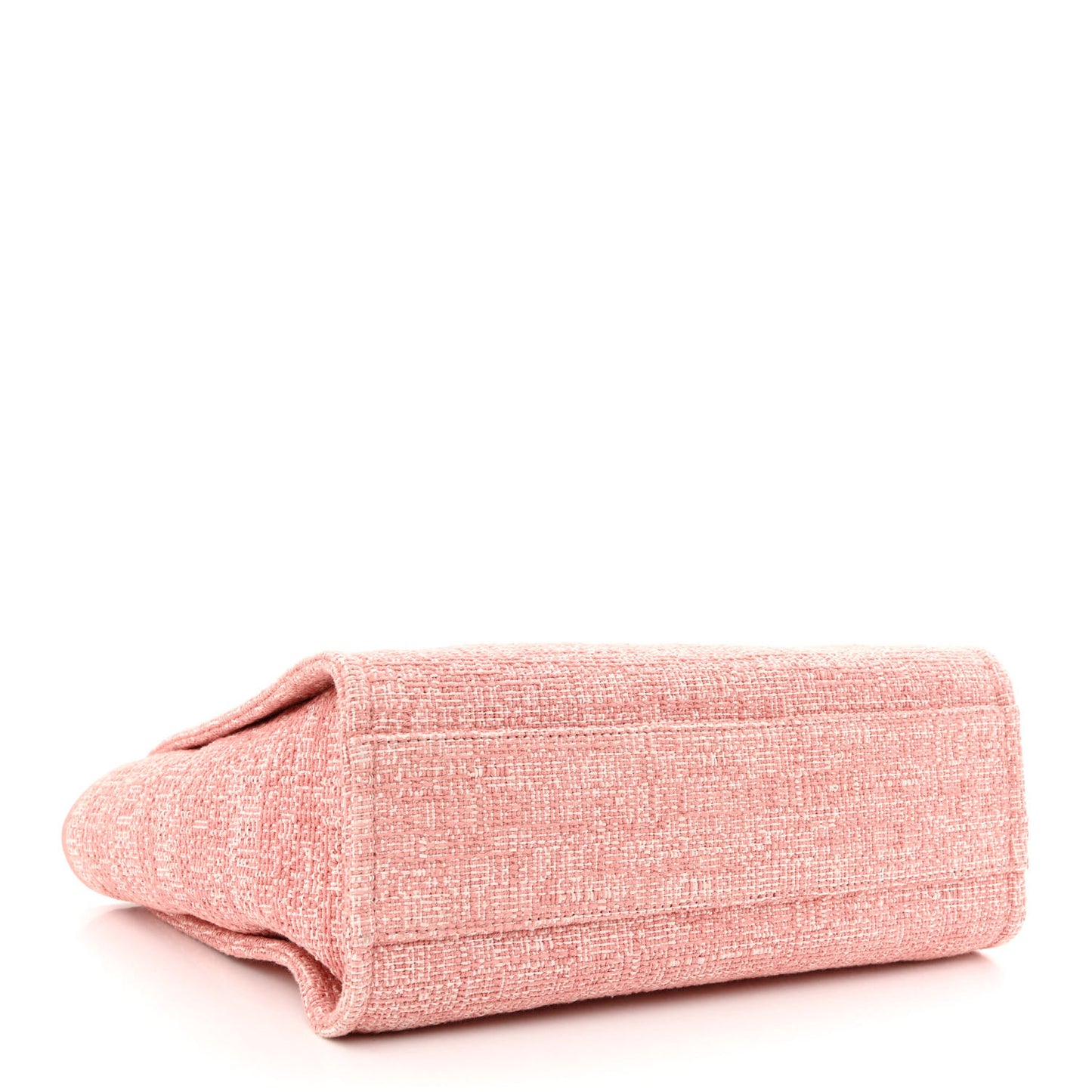 Straw Lurex Small Deauville Tote Pink