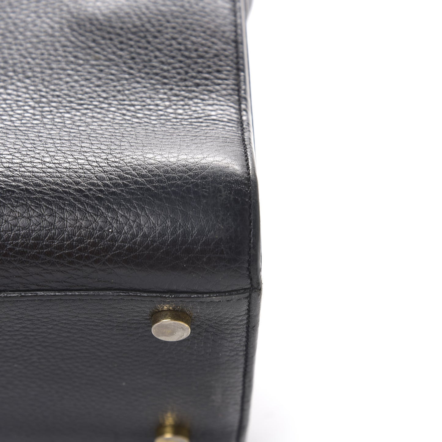 Grained Calfskin Small Sac De Jour Black