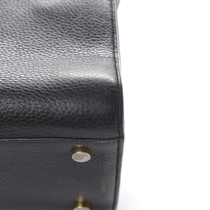 Saint Laurent Grained Calfskin Small Sac De Jour Black 10 of 10