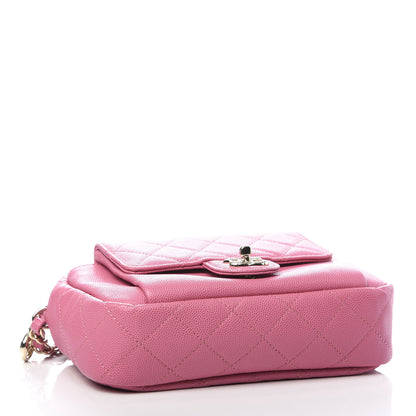 Chanel Caviar Quilted CC Day Camera Case Pink 3 of 11