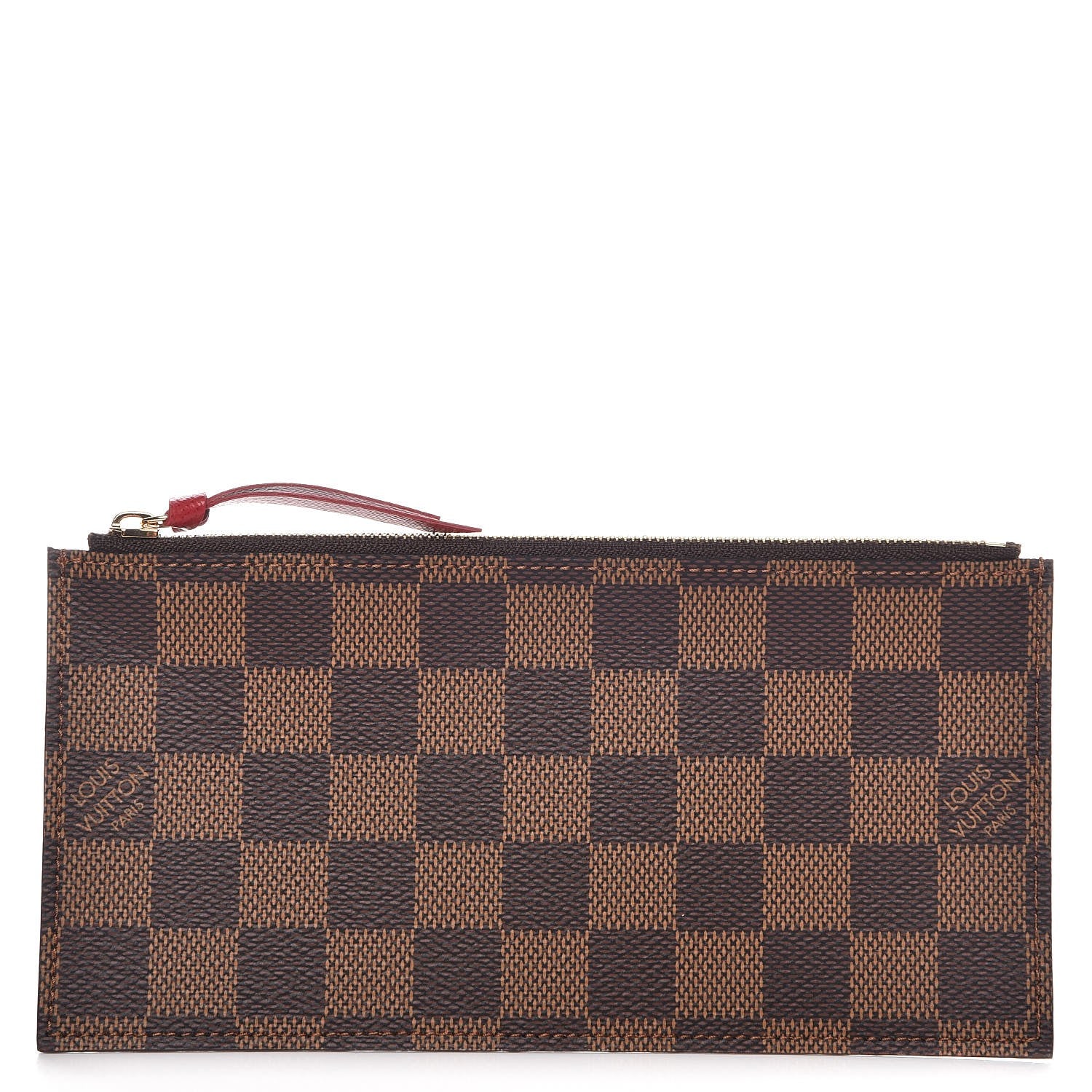 Louis Vuitton Damier Ebene Felicie Chain Wallet Zippered Insert 1 of 6