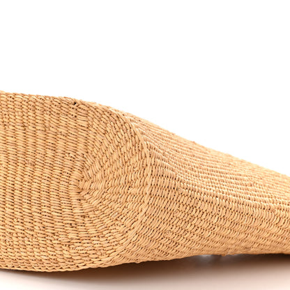 Loewe Calfskin Raffia Paulas Ibiza Small Shell Basket Tote Bag Natural Tan 11 of 11