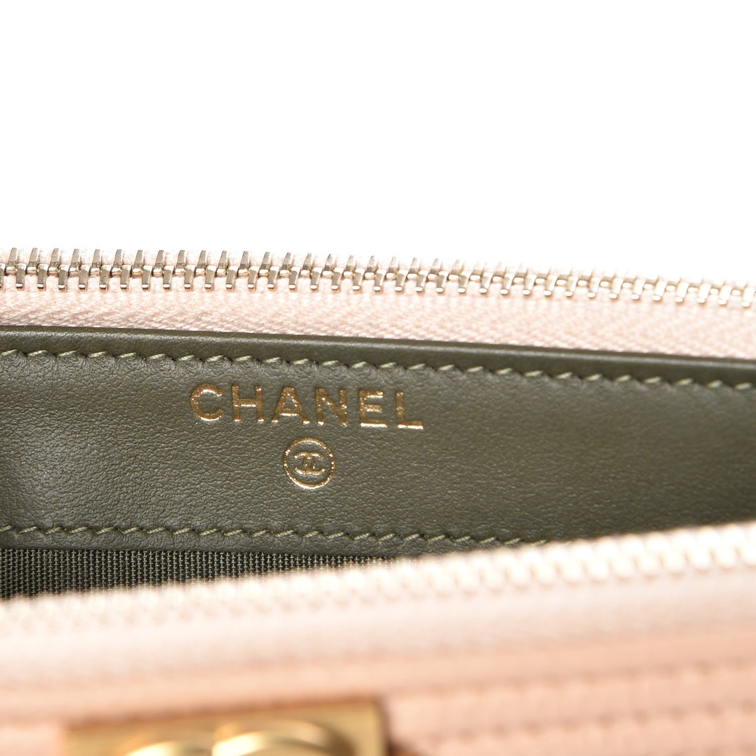 Chanel Caviar Quilted Small Boy Clutch With Chain Beige 6 of 11