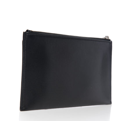 Saint Laurent Smooth Calfskin Monogram Zip Bill Pouch Black 2 of 7