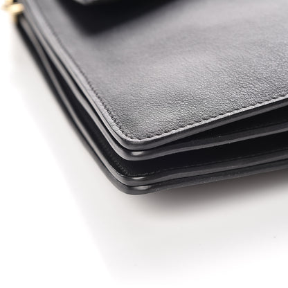 Chloe Suede Calfskin Medium Faye Shoulder Bag Black 12 of 13