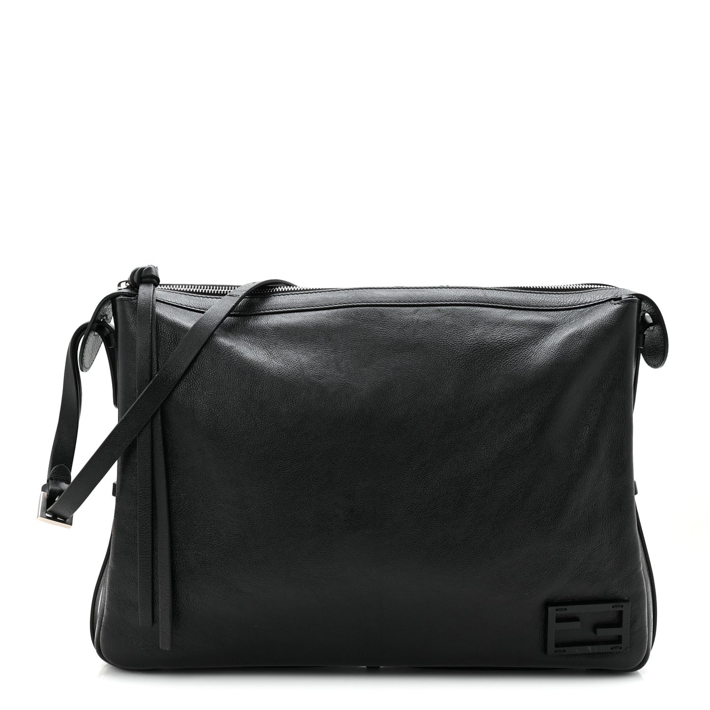 Vitello Large Simply Fendi Shoulder Bag Black