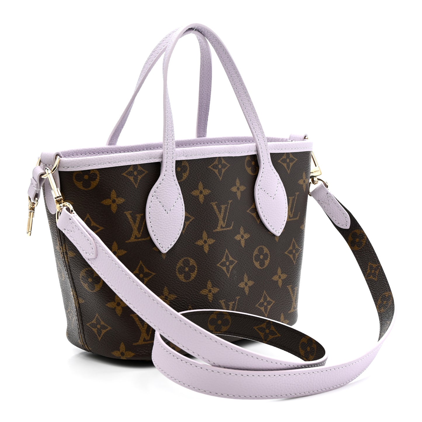 Monogram Neverfull Inside Out Bandouliere BB Misty Lilac