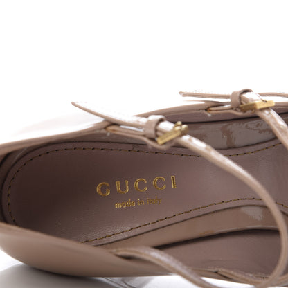 Gucci Vernice Crystal Lisbeth Platform Pumps 36 Dark Cipria 7 of 10