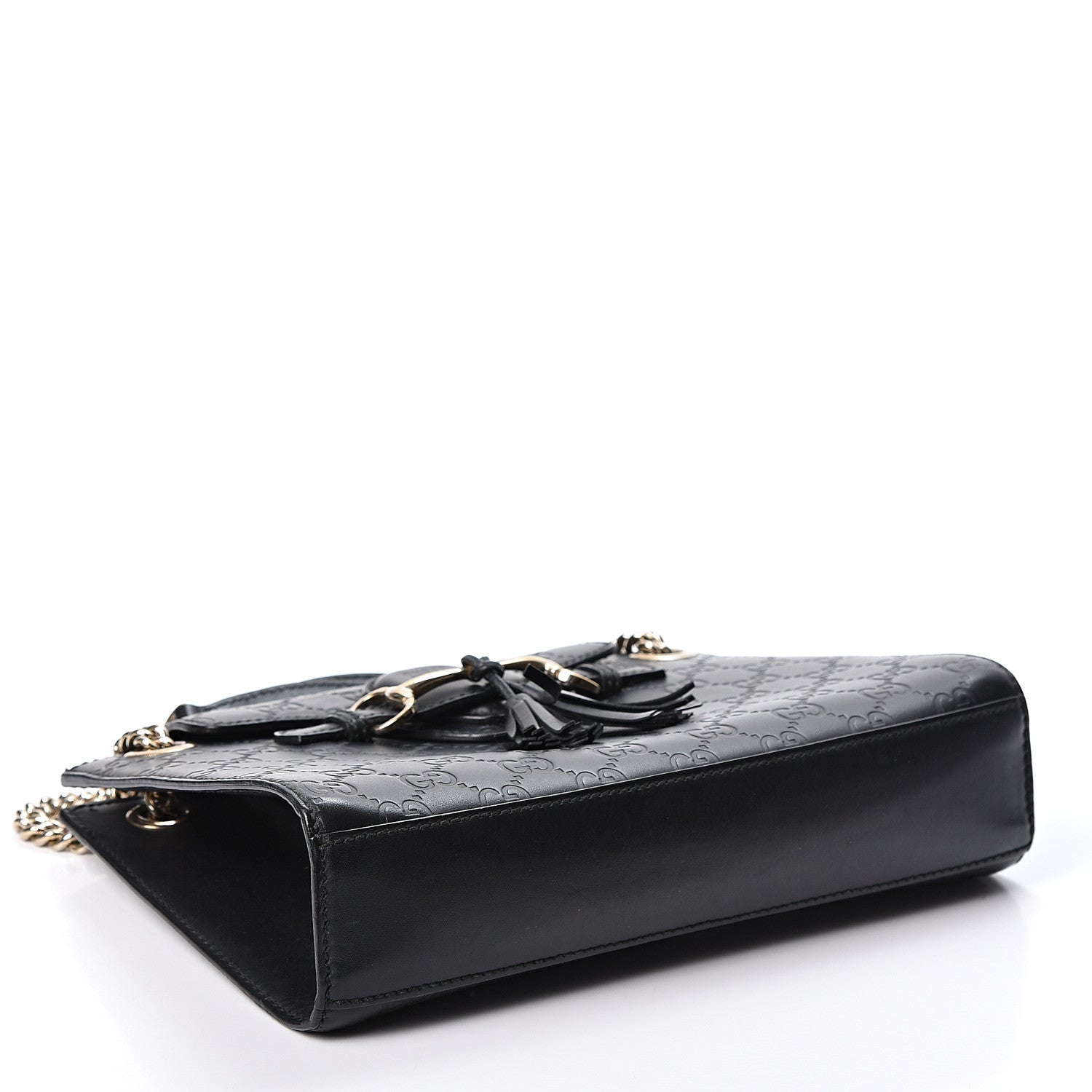 Gucci Guccissima Small Emily Shoulder Bag Black 3 of 9