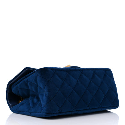 Chanel Velvet Quilted Mini 2.55 Reissue Flap Blue 4 of 10