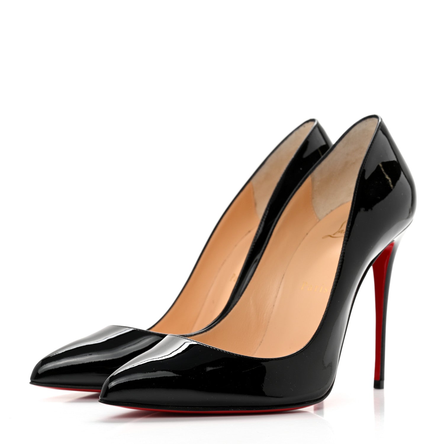 Christian Louboutin Patent Pigalle Follies 100 Pumps 39 Black 3 of 9
