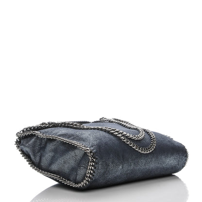 Stella McCartney Metallic Shaggy Deer Small Falabella Tote Navy 4 of 6