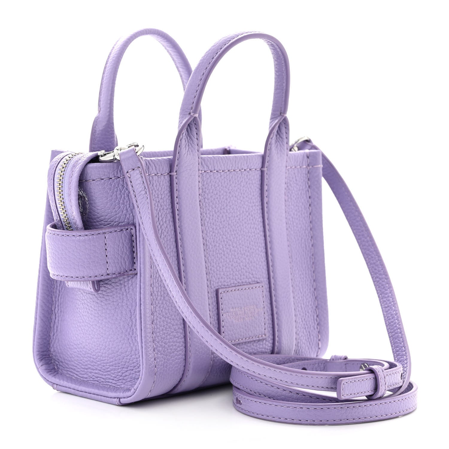 Marc Jacobs Grained Calfskin Mini The Tote Bag Lavender 3 of 11