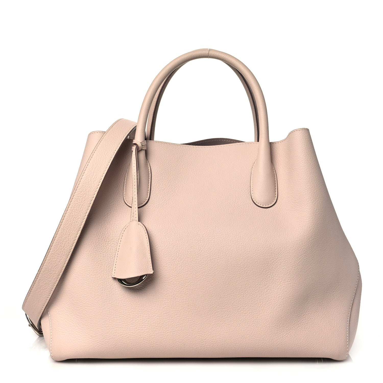 Christian Dior Supple Grained Calfskin Medium Open Bar Tote Rose Poudre 1 of 8