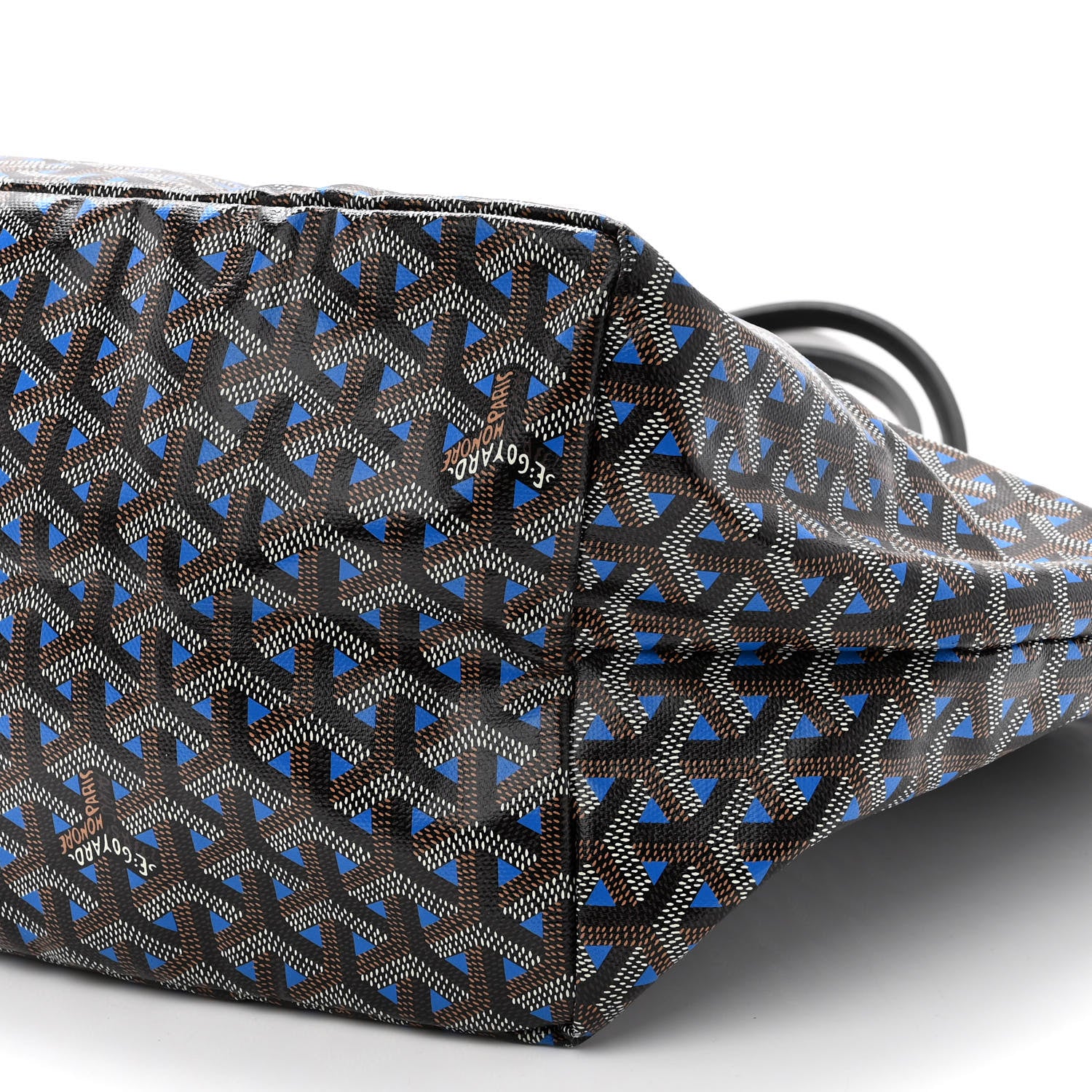 Goyard Goyardine Saint Louis Claire Voie GM Black Sky Blue 11 of 12