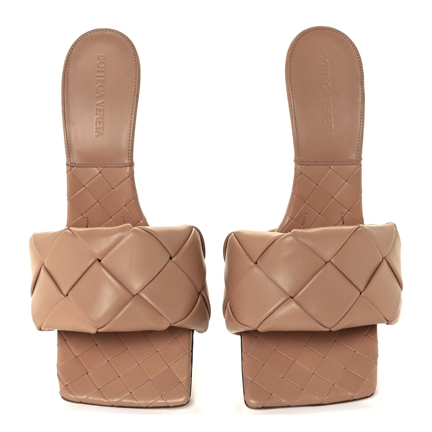 Bottega Veneta Nappa Maxi Intrecciato Lido Mule Sandals 39.5 Cipria 5 of 9