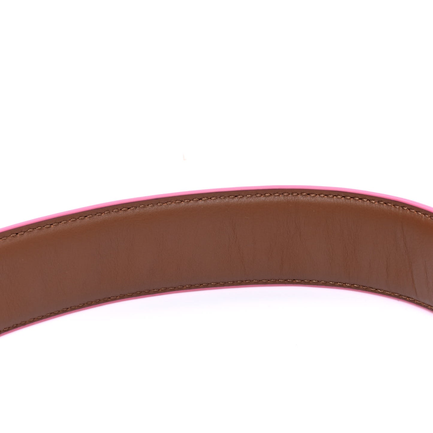 Vitello Dolce Plexiglass Bi-Color Studded Strap You Black Brownie Multicolor