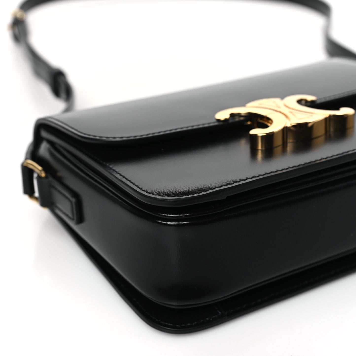 Shiny Calfskin Teen Triomphe Black