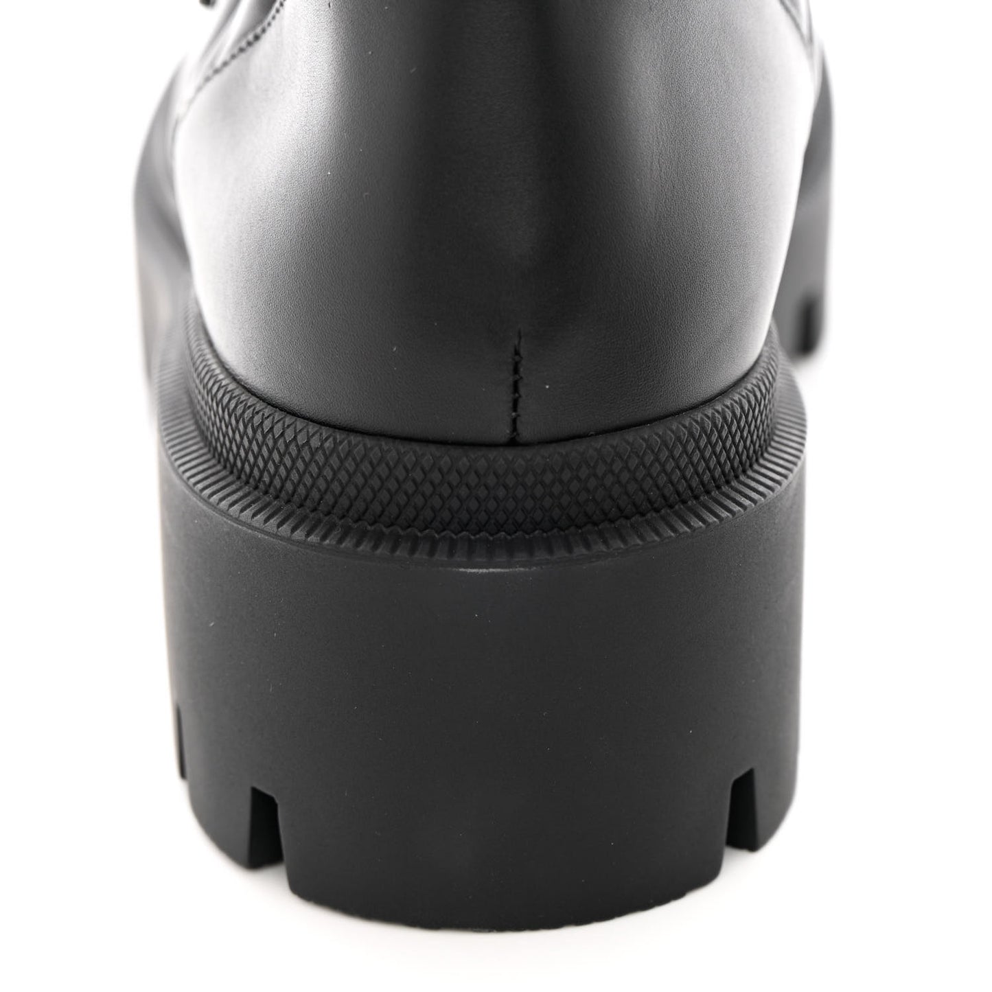 Nappa Frances GG Matelasse Platform Combat Boots 41 Black