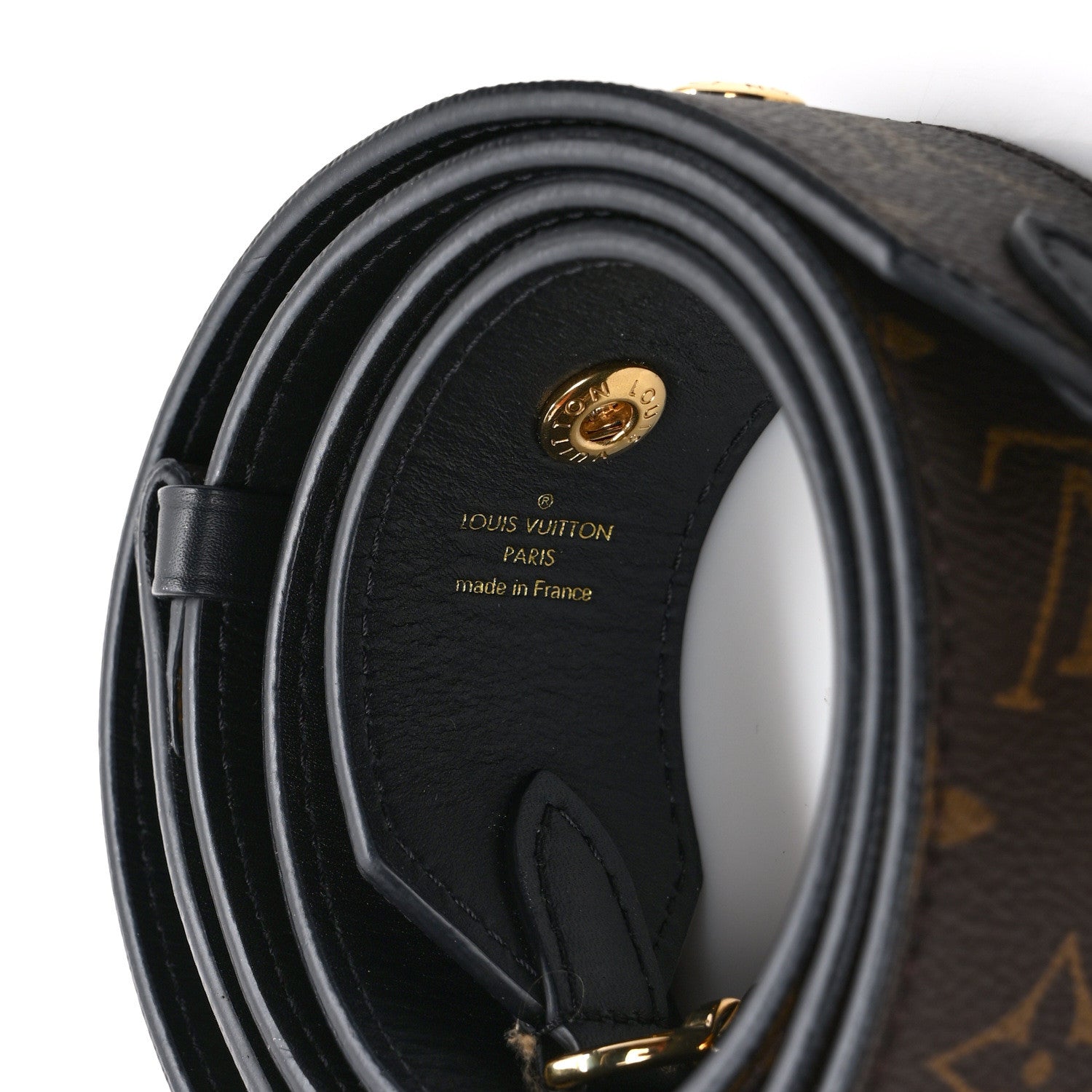 Louis Vuitton Monogram Adjustable Bandouliere Shoulder Strap Black 3 of 5