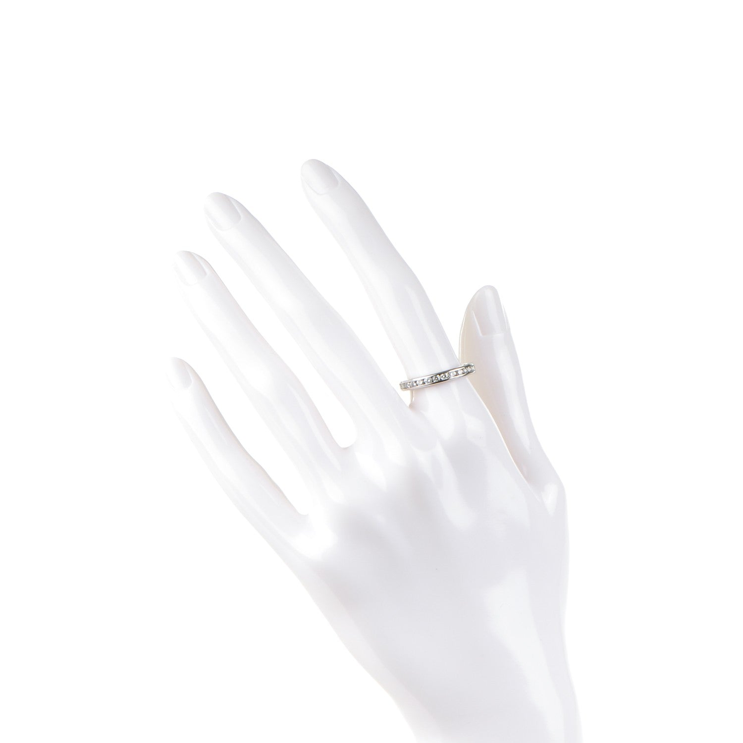 Tiffany Platinum Diamond 3mm Wedding Band 7 2 of 5