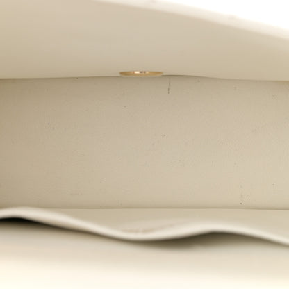 Chanel Glazed Calfskin Stitched Mini Square Flap White 5 of 14