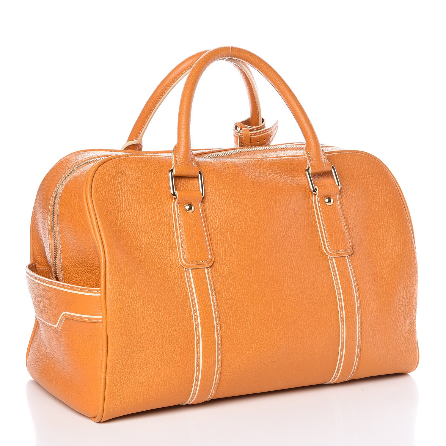 Louis Vuitton Tobago Calfskin Carryall Yellow 3 of 10