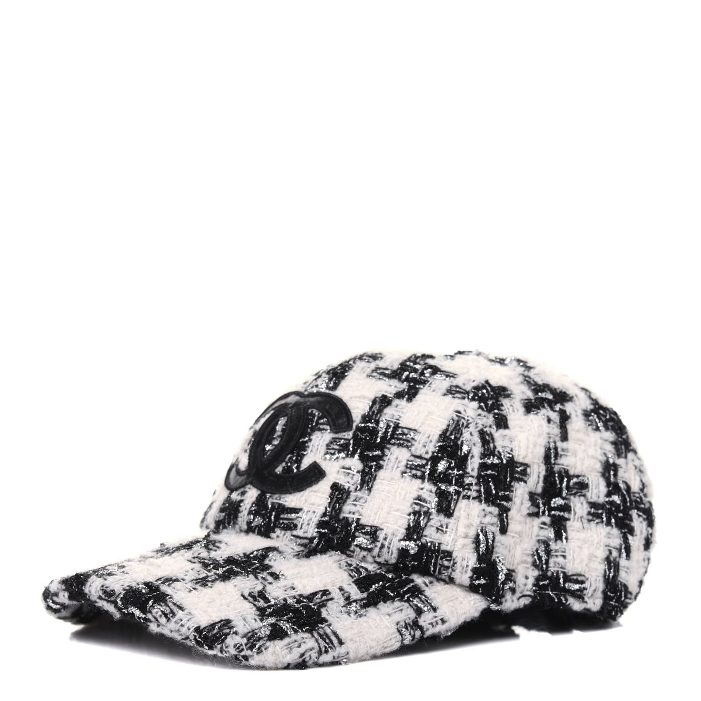 Tweed CC Cap Hat M Black White