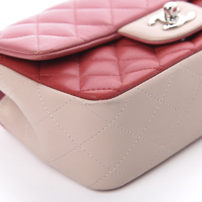 Chanel Lambskin Quilted Valentine Charms Tri-Color Mini Rectangular Flap Pink 9 of 15