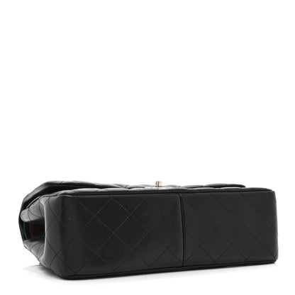 Chanel Lambskin Quilted Jumbo Double Flap Black 4 of 10