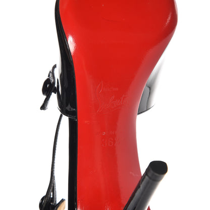 Christian Louboutin Patent Debriditoe 85 Pumps 36.5 Black 7 of 8