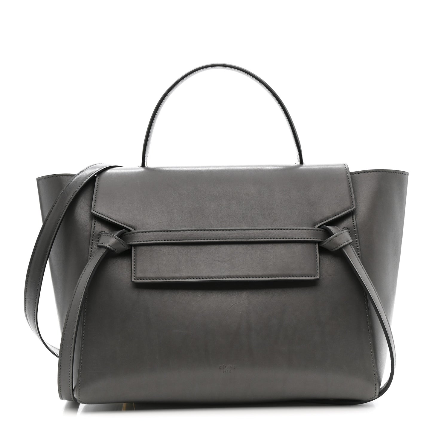 Smooth Calfskin Mini Belt Bag Grey