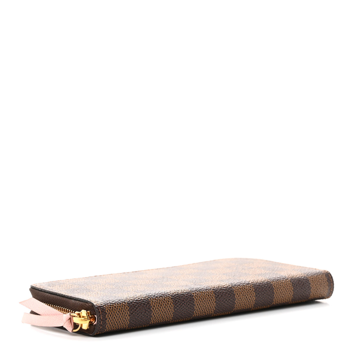 Damier Ebene Clemence Wallet Rose Ballerine
