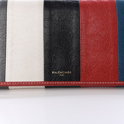 Balenciaga Agneau Arena Multicolore Bazar Money Wallet Grey White Black Red Blue 9 of 9