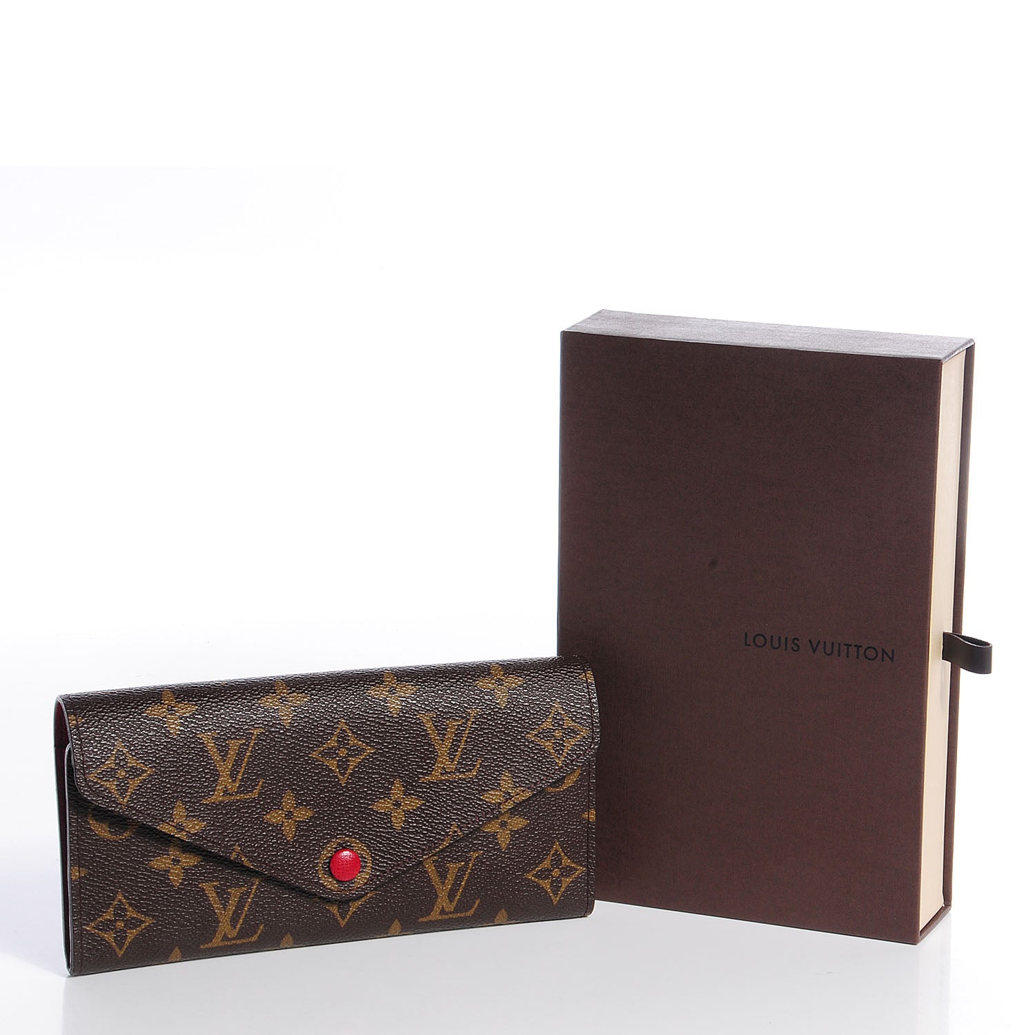 Louis Vuitton Monogram Josephine Wallet Red 5 of 8