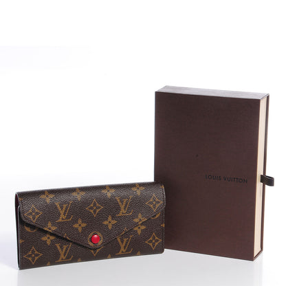 Louis Vuitton Monogram Josephine Wallet Red 5 of 8
